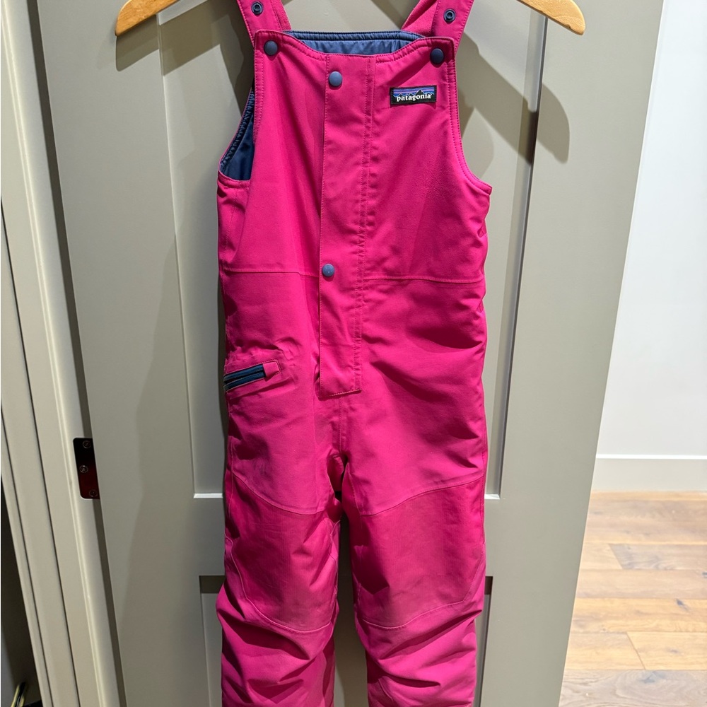 Patagonia Kids Fuchsia Snow Pile Bib Snowpants